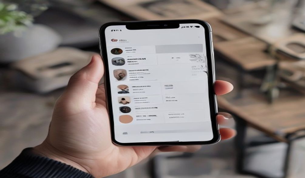 Écran de téléphone affichant une liste de profils d'artisans sur Khdemli