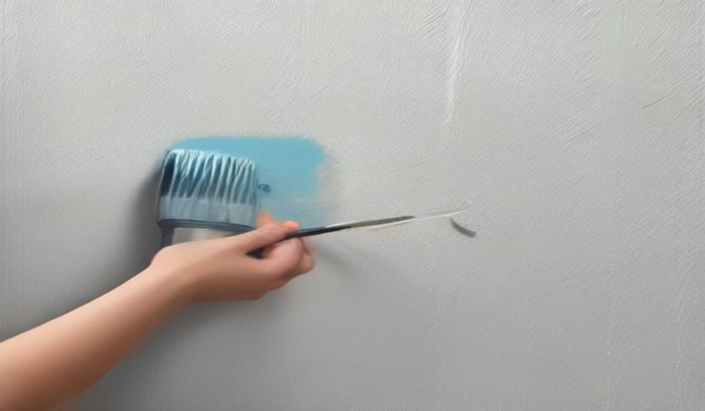 دهّان كيحط الإندوي على الحيط قبل الصباغة