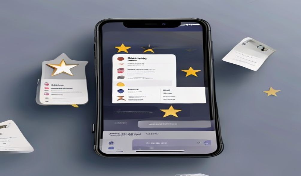 App screen showing customer reviews with star ratings